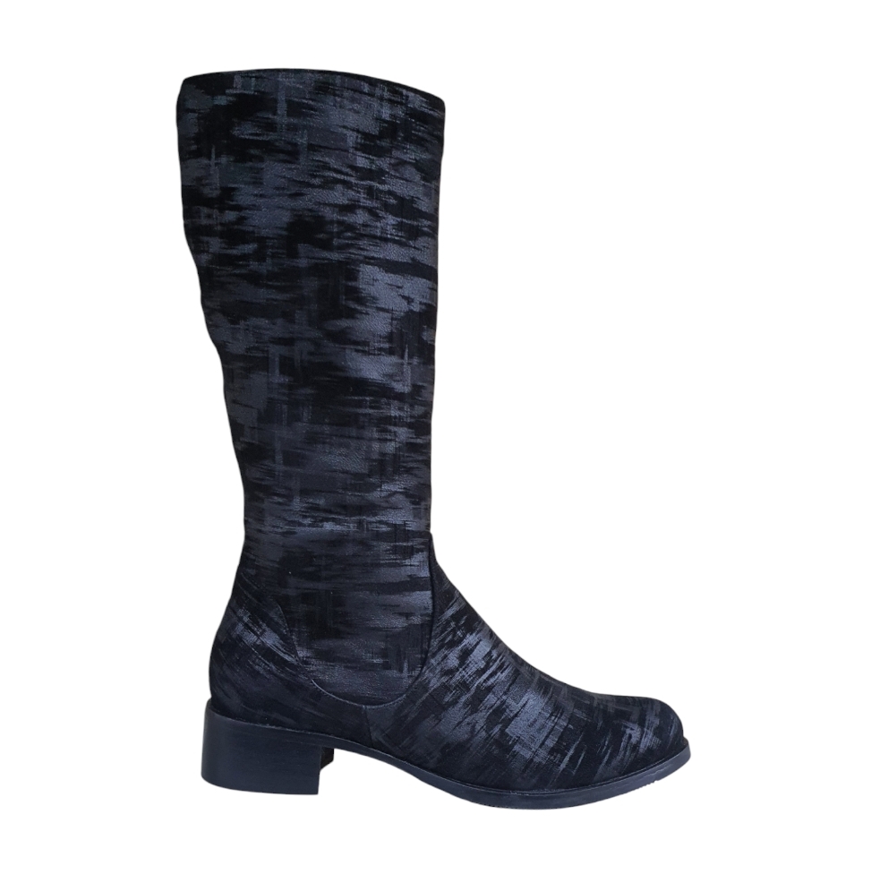 206-30 Camoscio graffiato nero